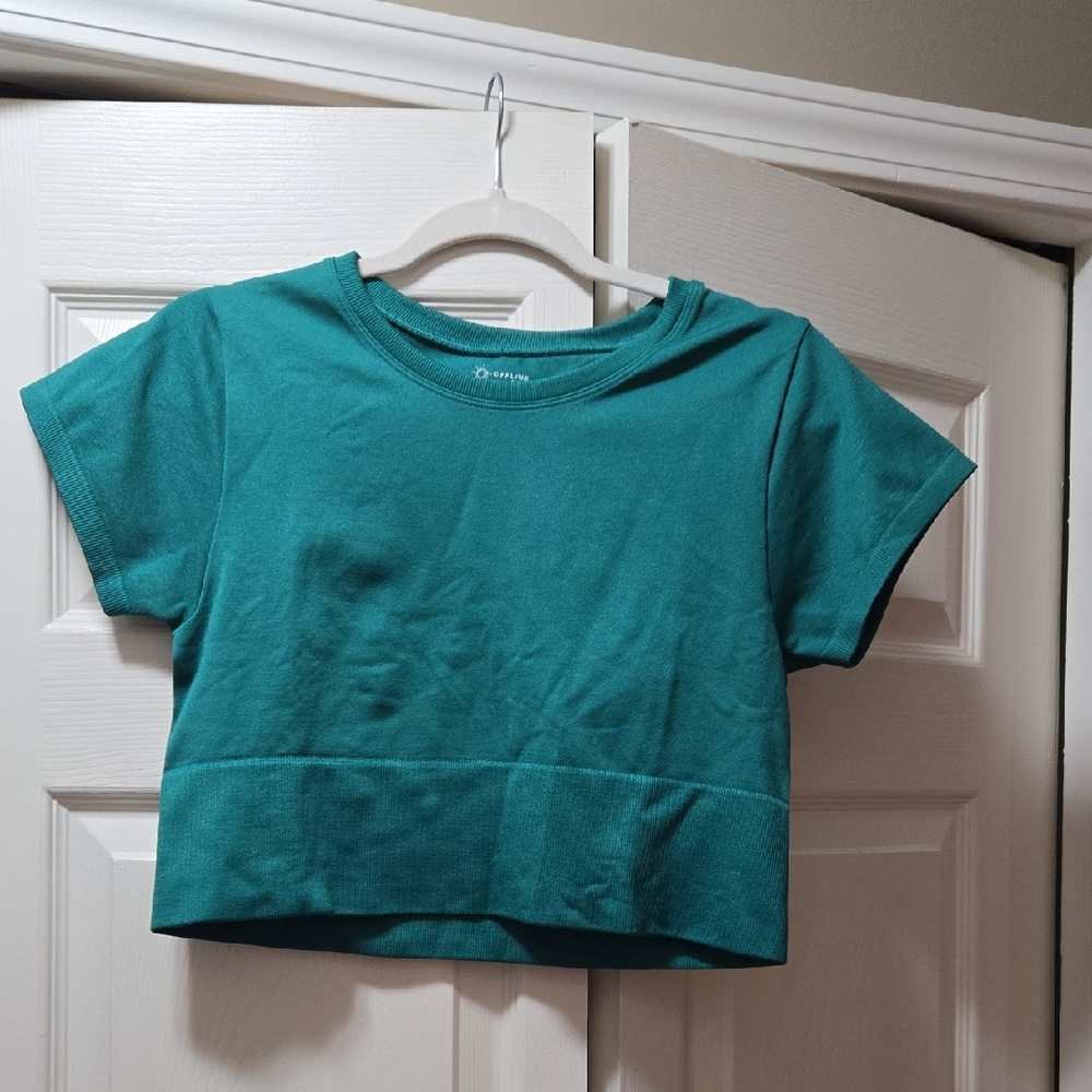 Aerie Vibrant Teal Short Sleeve Tee